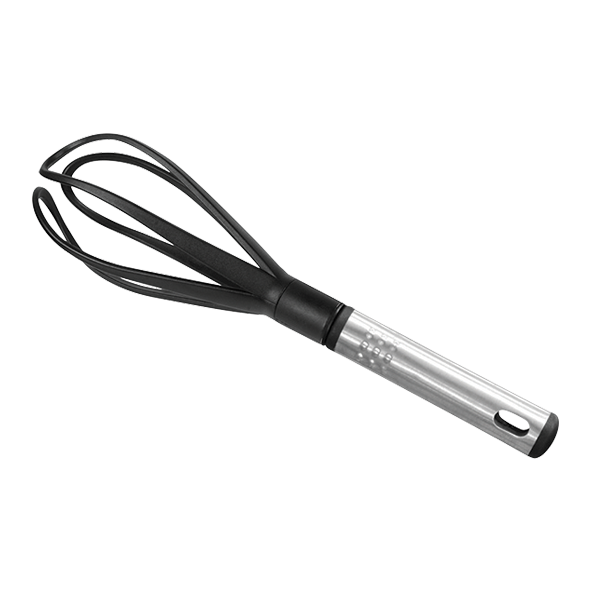 Versatile Nylon Whisk – Gentle on Non-Stick Surfaces, Stainless Steel Handle