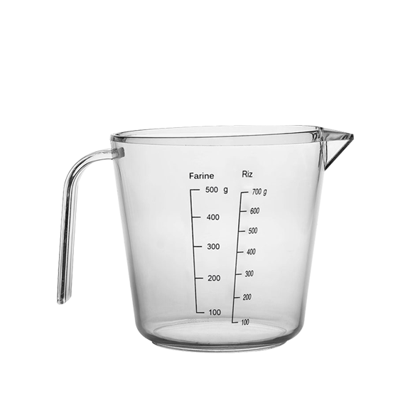 1L Measuring Cup – BPA-Free ABS Plastic, Clear Graduations, Lightweight and Durable