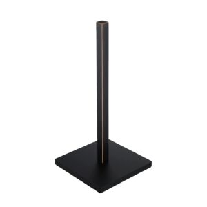 JQK Paper Towel Holder Stand Oil Rubbed Bronze, 304 Stainless Steel Kitchen Free Standing Countertop Paper Towel Dispenser Fits Standard and Jumbo Size, PTH240-ORB
